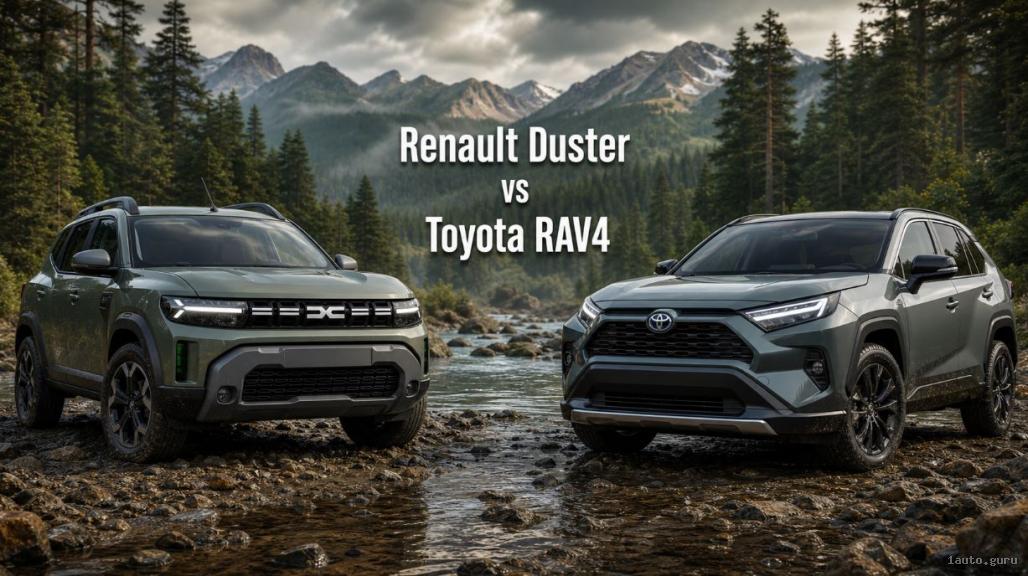 Renault Duster vs Toyota RAV4 порівняння моделей