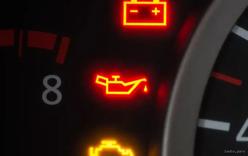 Підвищена витрата моторної оливи на панелі приладів