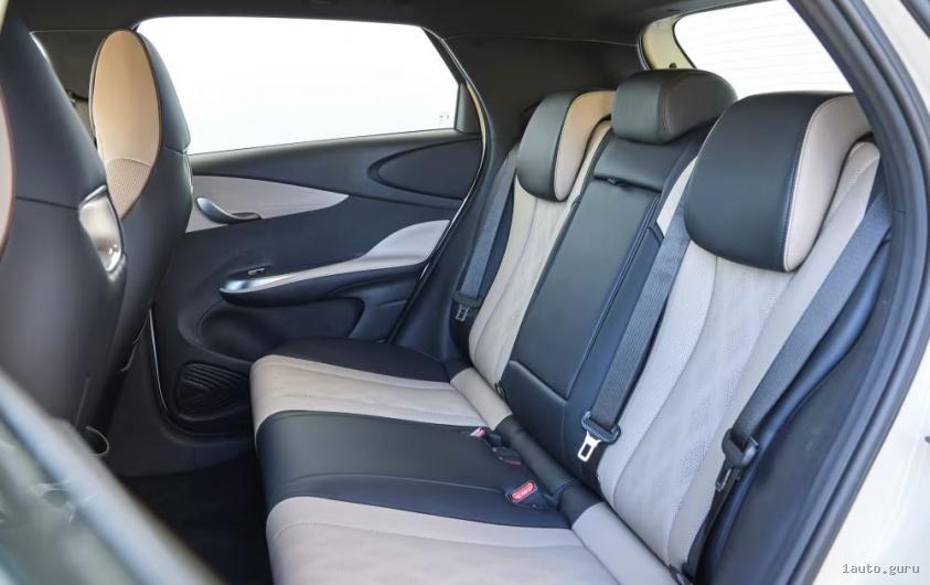BYD Dolphin простір на задньому ряду